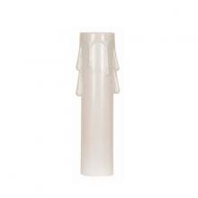 Satco Products Inc. 90/1505 - Plastic Drip Candle Cover; White Plastic Drip; 13/16" Inside Diameter; 7/8" Outside