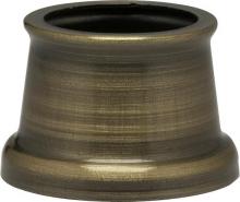 Satco Products Inc. 90/2276 - Flanged Steel Neck; 9/16" Hole; 9/16" Height; 11/16" Top; 7/8" Bottom; Antique Brass