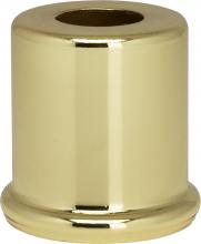 Satco Products Inc. 90/2277 - Steel Spacer; 7/16" Hole; 1" Height; 7/8" Diameter; 1" Base Diameter; Brass Plated