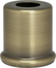 Satco Products Inc. 90/2279 - Steel Spacer; 7/16" Hole; 1" Height; 7/8" Diameter; 1" Base Diameter; Antique Brass