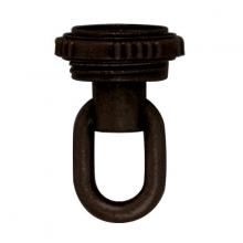 Satco Products Inc. 90/2495 - 1/4 IP Matching Screw Collar Loop With Ring; 25lbs Max; Old Bronze Finish