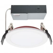 Satco Products Inc. S11864 - 10 Watt LED; Fire Rated 4 Inch Direct Wire Downlight; Round Shape; White Finish; CCT Selectable; 120