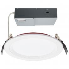 Satco Products Inc. S11867 - 13 Watt LED; Fire Rated 6 Inch Direct Wire Downlight; Round Shape; White Finish; CCT Selectable; 120