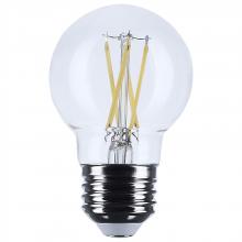 Satco Products Inc. S12475 - 4 Watt G16.5 LED; Medium Base; Clear; 3500K CCT; 120 Volt