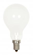 Satco Products Inc. S2741 - 40 Watt A15 Incandescent; Frost; Appliance Lamp; 1000 Average rated hours; 420 Lumens; Candelabra
