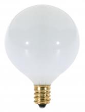Satco Products Inc. S3260 - 25 Watt G16 1/2 Incandescent; Gloss White; 1500 Average rated hours; 175 Lumens; Candelabra base;