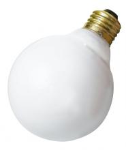 Satco Products Inc. S3653 - 25 Watt G30 Incandescent; Gloss White; 2500 Average rated hours; 150 Lumens; Medium base; 120 Volt