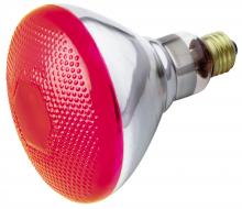 Satco Products Inc. S4424 - 100 Watt BR38 Incandescent; Red; 2000 Average rated hours; Medium base; 120 Volt