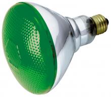 Satco Products Inc. S4427 - 100 Watt BR38 Incandescent; Green; 2000 Average rated hours; Medium base; 120 Volt