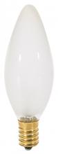 Satco Products Inc. S4714 - 25 Watt BA9 1/2 Incandescent; Frost; 1500 Average rated hours; 220 Lumens; European base; 120 Volt;