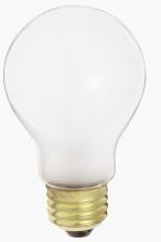 Satco Products Inc. S5020 - 25 Watt A19 Incandescent; Frost; 1500 Average rated hours; 250 Lumens; Medium base; 34 Volt
