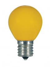 Satco Products Inc. S9166 - 1.2 Watt LED; S11; Ceramic Yellow; Medium base; 120 Volt; Carded