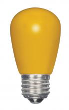 Satco Products Inc. S9169 - 1.4 Watt LED; S14; Ceramic Yellow; Medium base; 120 Volt; Carded