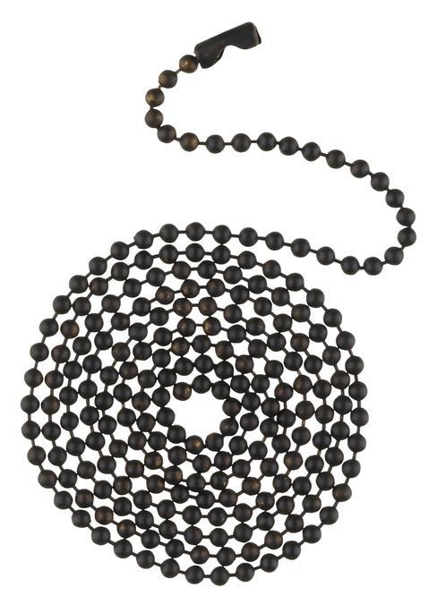 3 Ft. Beaded Chain with Connector Oil Rubbed Bronze Finish
