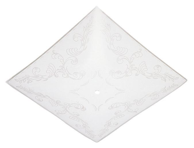 Clear Floral Design on White Diffuser