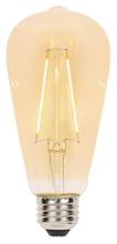 Westinghouse 3317600 - 2-1/2W ST20 Filament LED Dimmable Amber 2200K E26 (Medium) Base, 120 Volt, Box