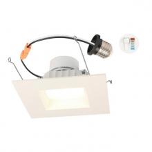Westinghouse 5247000 - 14W Square Recessed LED Downlight with Color Temperature Selection 5-6 in. Dimmable 2700K, 3000K,