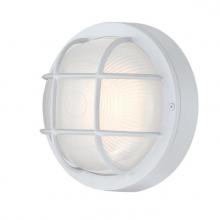 Westinghouse 6113900 - Dimmable LED Wall Fixture Textured White Finish White Glass Lens