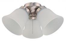Westinghouse 7784900 - LED Cluster Ceiling Fan Light Kit Brushed Nickel Finish Frosted Ribbed Glass