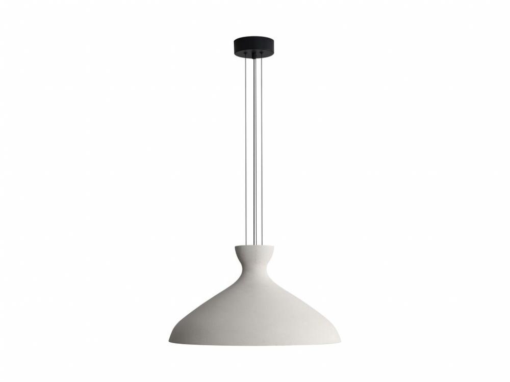 Aethera 22" LED Pendant in White Sandstone Cement