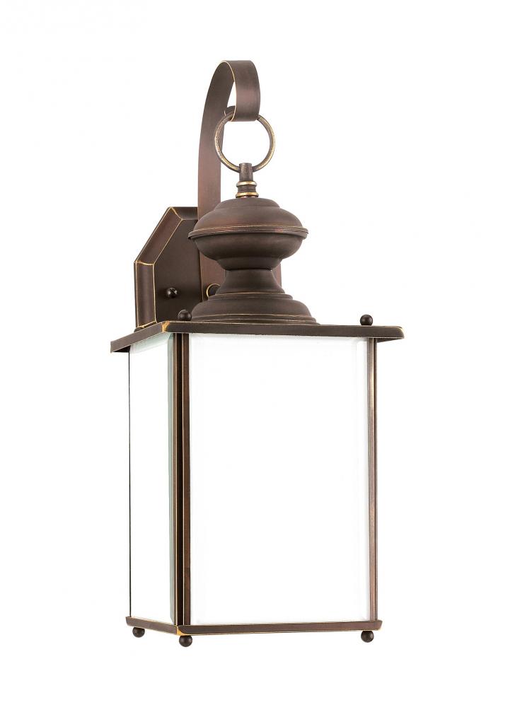 Jamestowne transitional 1-light large outdoor exterior Dark Sky compliant wall lantern sconce in ant