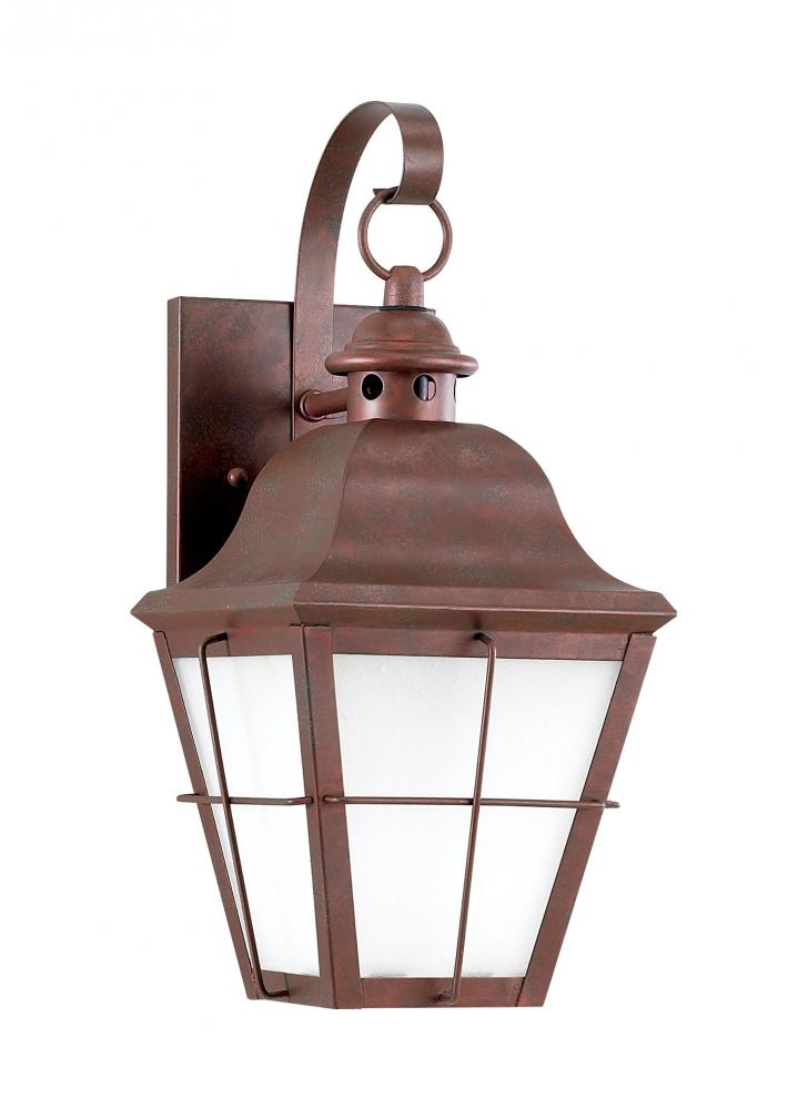 Chatham traditional 1-light medium outdoor exterior dark sky compliant wall lantern sconce in weathe