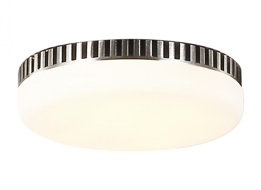 Arcade LED Light Kit in Polished Nickel with Frosted White Glass
