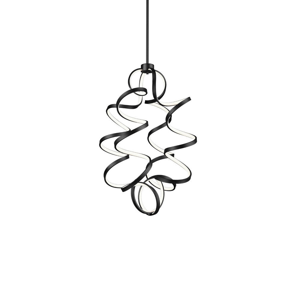 Synergy 34-in Black LED Chandeliers