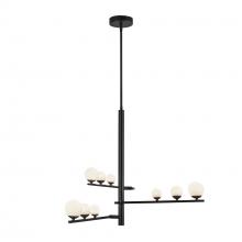 Kuzco Lighting Inc CH55524-BK/OP - Juniper 3 Head Black/Opal Glass LED Chandelier