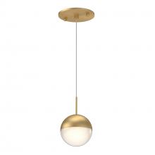 Kuzco Lighting Inc 402801BG-LED - Pluto 4-in Brushed Gold LED Pendant