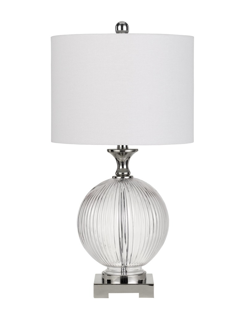 150W 3 Way Avellino Glass Table Lamp (Priced And Sold In Pairs)