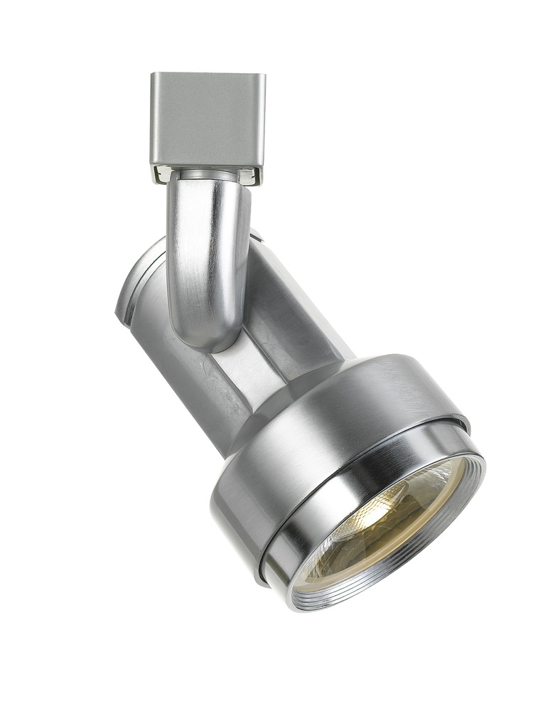 6.25" Height Metal Track Head in Brushed Steel