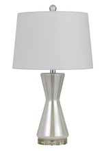 CAL Lighting BO-2881TB-2 - Anzio Glass Table Lamp With Hardback Fabric Shade (Sold And Priced As Pairs)
