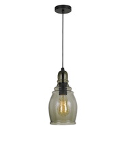 CAL Lighting FX-3675-1 - 60W Accera RippLED Glass Pendant (Edison Bulb Not included)