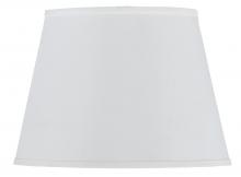 CAL Lighting SH-1247 - Hardback White Faux Silk Shade