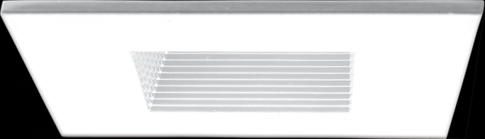 4" Square Die-Cast Baffle Trim