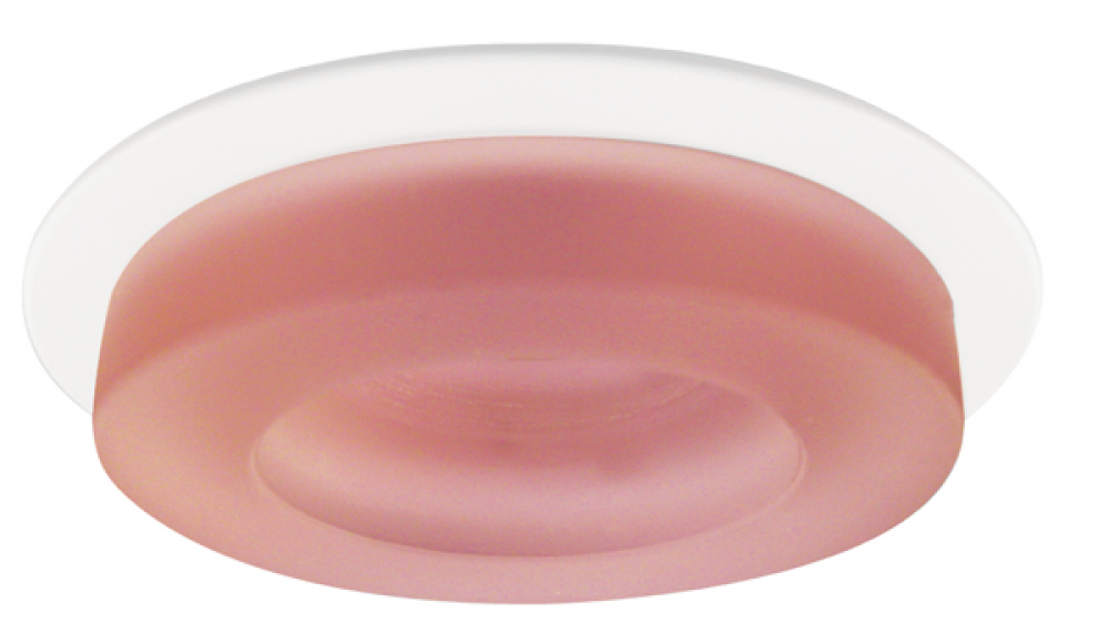 DISCON 4" FROSTED GLASS TRIM RED