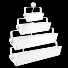 Elco Lighting ETW46CT3B - LED Pipe Wall Wash Track Fixture with CCT Switch