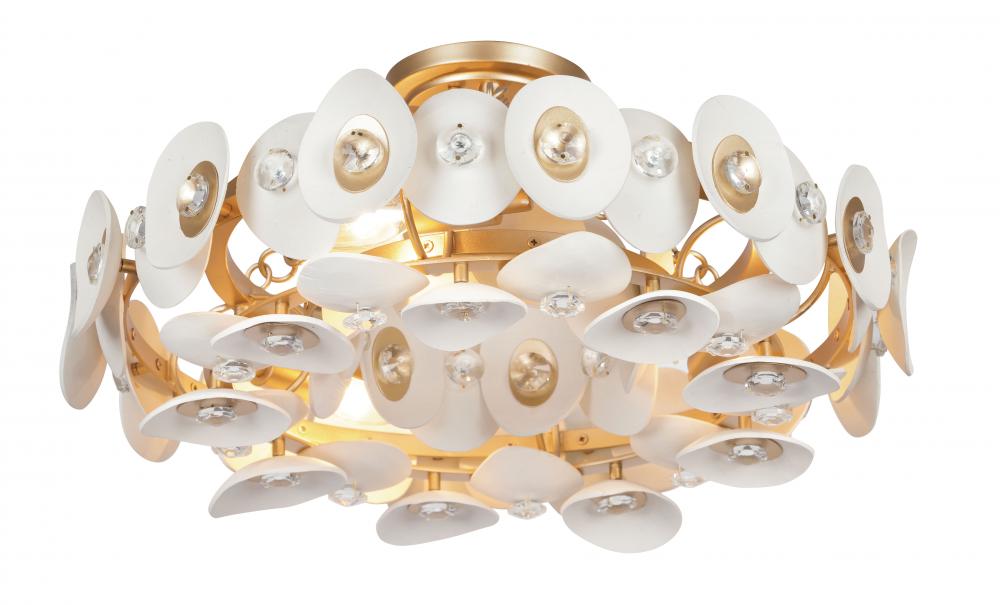 Niu 20in 3 Light Semi Flush