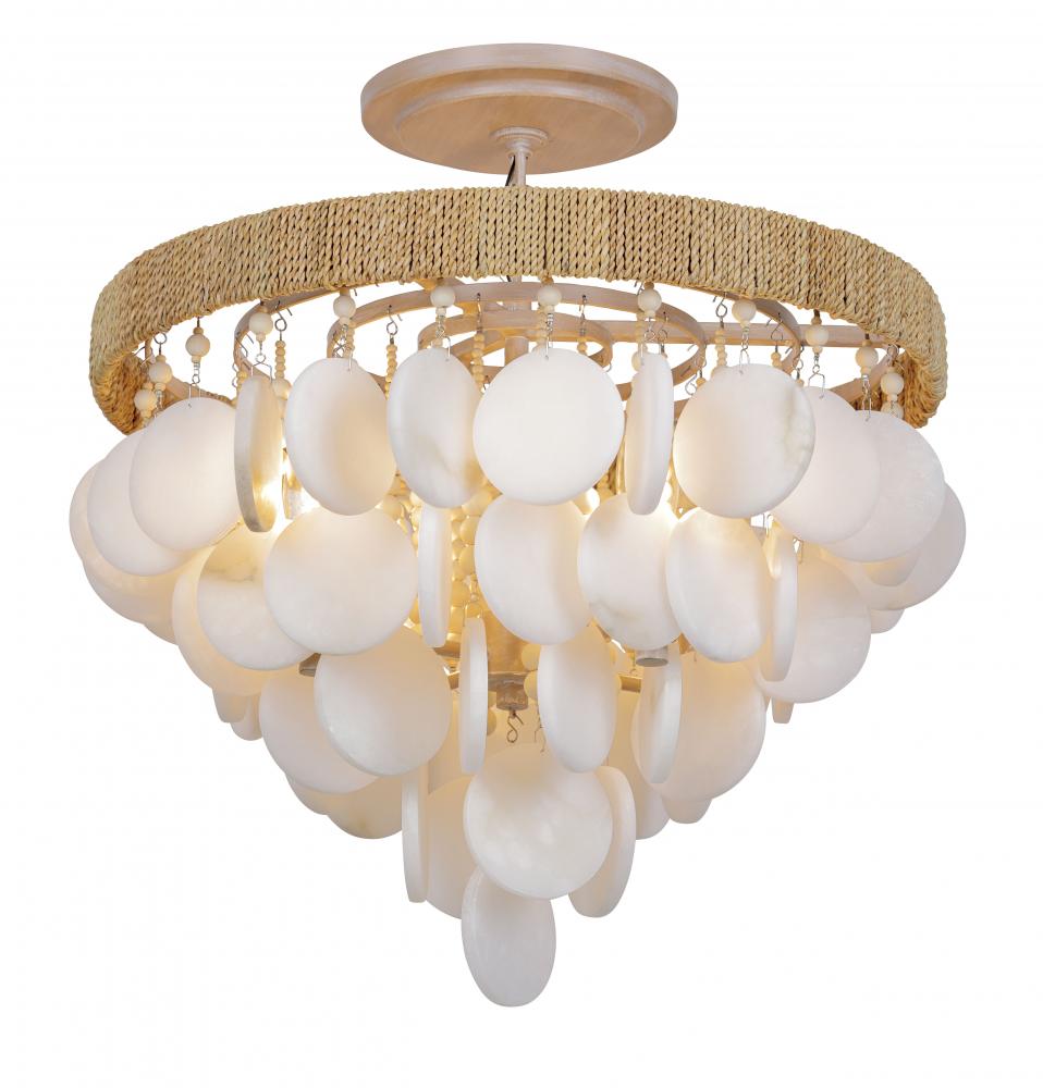 Aurelia's Cove 18in 4 Light Semi Flush