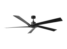 Visual Comfort & Co. Fan Collection 5ASPCR70MBK - Aspen Coastal 70 Ceiling Fan in Midnight Black with Midnight Black Blades