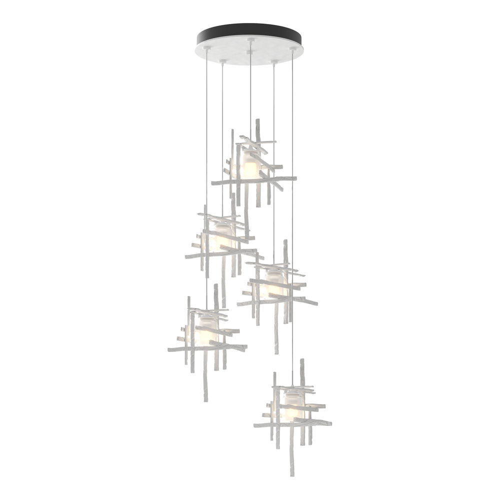 Tura 5-Light Frosted Glass Pendant