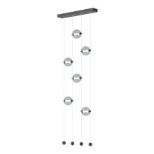 Hubbardton Forge 139055-LED-STND-14-YL0668 - Abacus 6-Light Ceiling-to-Floor LED Pendant