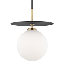 Mitzi by Hudson Valley Lighting H200701L-AGB/BK - Ellis Pendant