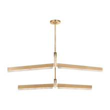 Visual Comfort & Co. Modern Collection KWCH70427HABALB - Linea 56 Two Tier Chandelier
