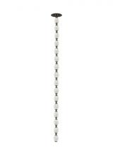 Visual Comfort & Co. Modern Collection 700CLR48BZ-LED927R-277 - Sean Lavin Collier 1-light dimmable LED pendant with dark bronze finish and crystal shade