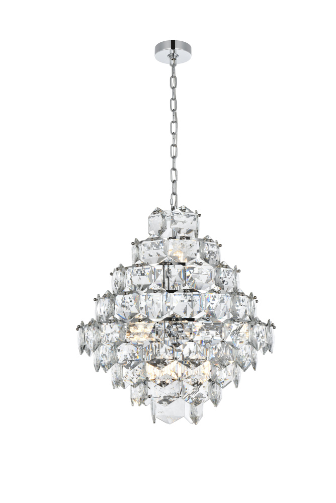 Adaline 24 inch Chandelier in Chrome