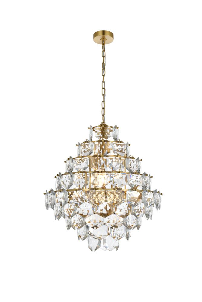 Adaline 24 inch Chandelier in Satin Gold
