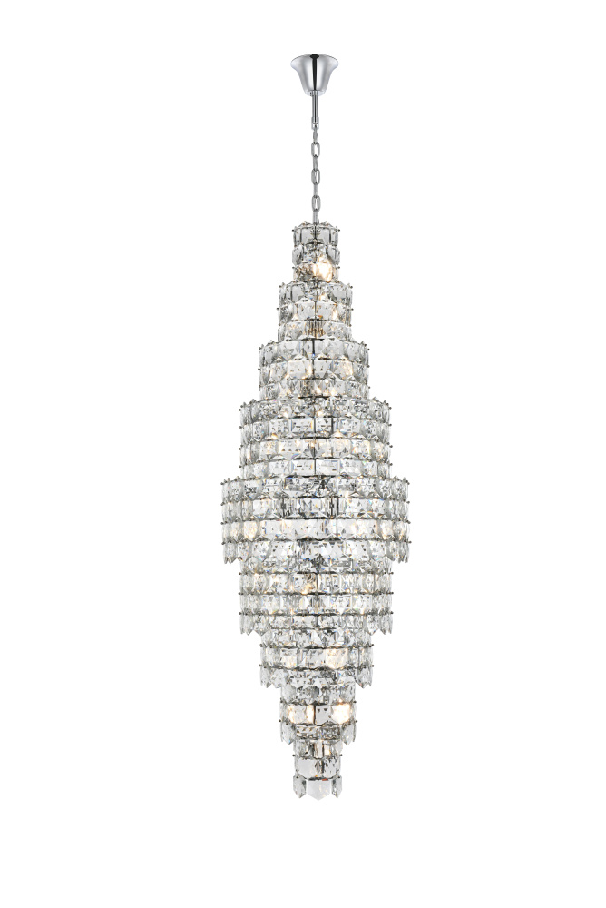 Adaline 30 inch Chandelier in Chrome