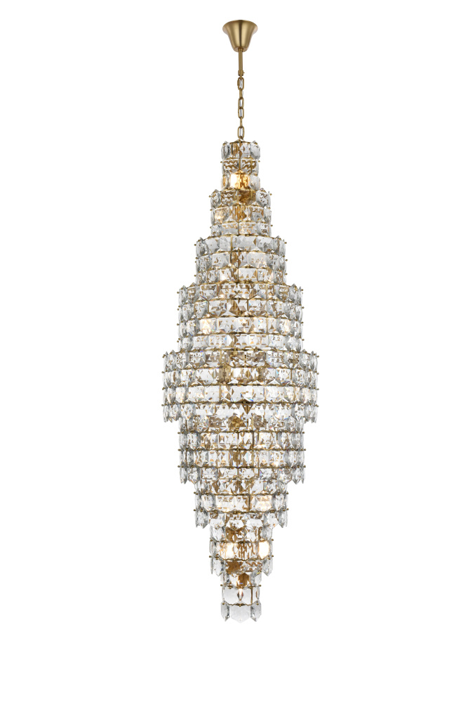 Adaline 30 inch Chandelier in Satin Gold